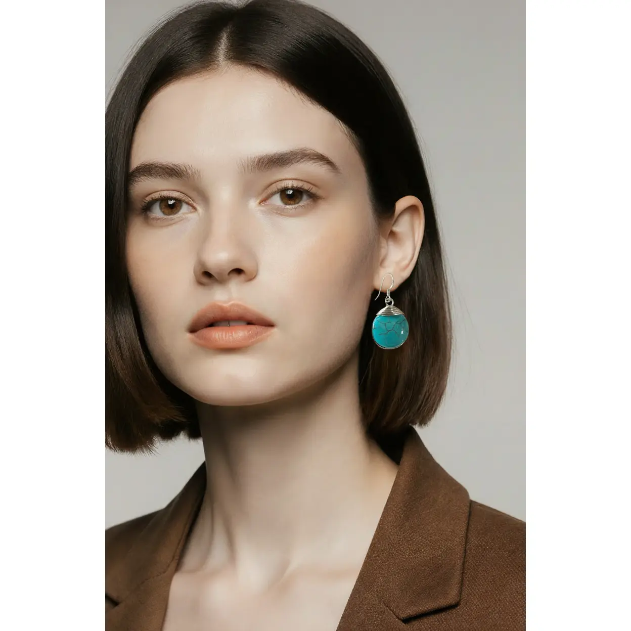 Turquoise-Inspired Wire Wrapped Earrings