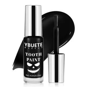 YBUETE Professional Halloween Black Tooth Paint, Temporary Black Tooth Paint，Decayed Rotten Cruddy Missing Teeth Makeup, Perfect for Cosplay, Halloween Makeup, Theater, Costume Party