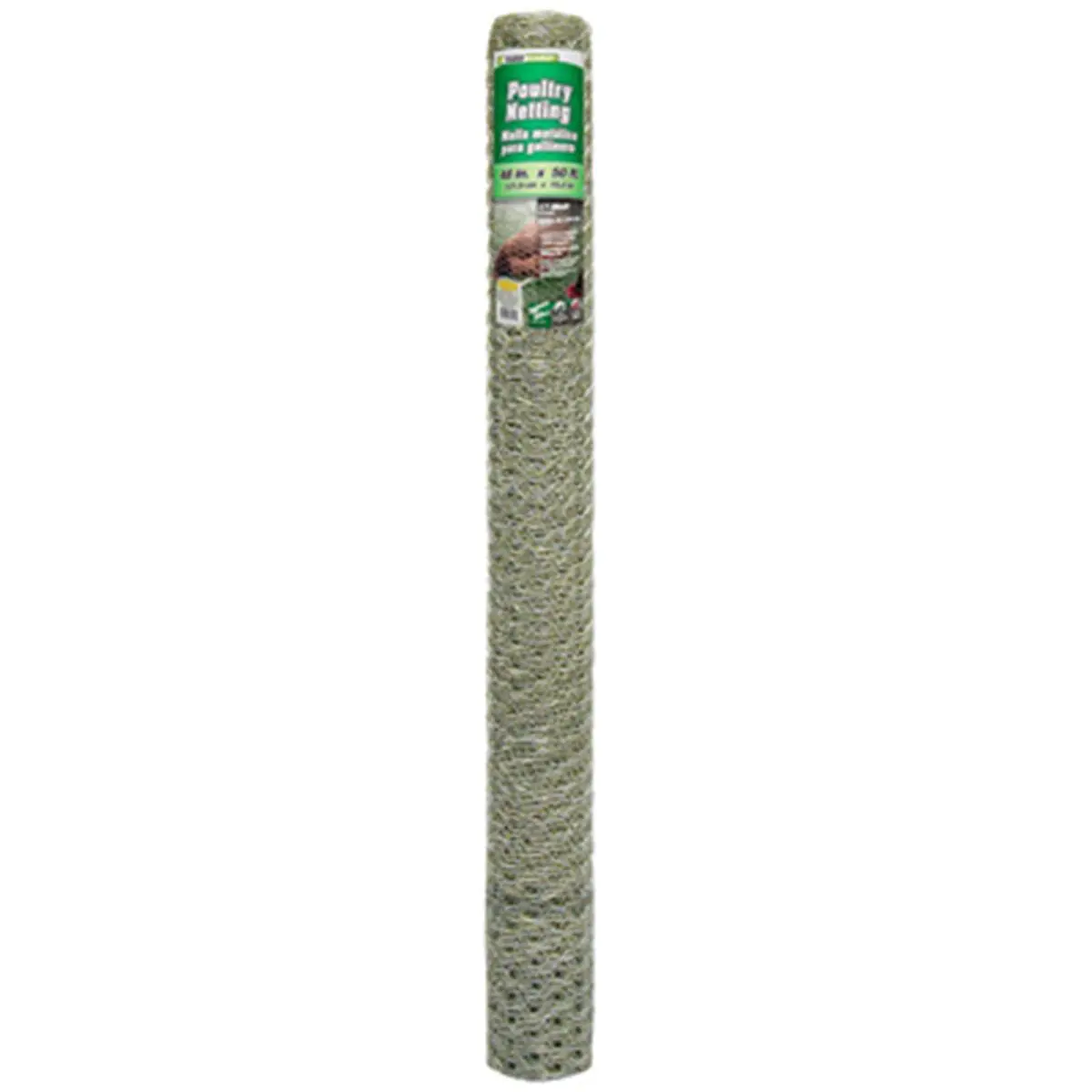 Midwest Air 48 in. x 50 ft. 1 in. Mesh Galvanized Poultry Net
