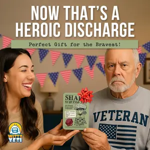 Witty Yeti's Military-Grade Shart Survival Kit, Humorous Emergency Preparedness Gear, Survival Gear and Supplies, Emergency Survival Supplies, Perfect Gift for Outdoor Enthusiasts, Survival Equipment