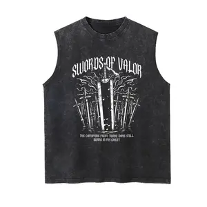 Berserk 90s Graphic Sleeveless Tank Tops Men Vest Streetwear Outfits Men Vacation Outfits Sleeveless Shirt