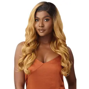 Outre Human Hair Blend 5X5 HD Lace Closure Wig - HHB BODY CURL 24