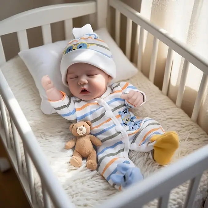 #FallFreshness [WOOROY] Realistic Reborn Baby Dolls 12 Inch Vinyl Body Waterproof Toy for Kids Birthday & Christmas Gift Idea Ages 3+