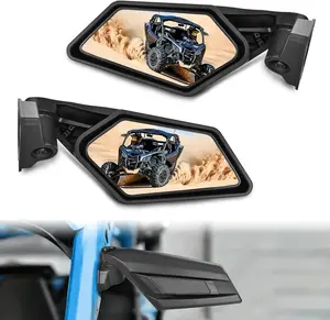 Nilight UTV Side Mirrors Aluminum X3 Rear View Mirror Compatible with 2016 2017 2018 2019 2020 2021 2022 2023 Can Am Maverick X3 Turbo/DS MR RS Turbo R / X3 Max/ 1000 Adjustable Reversing Rearview