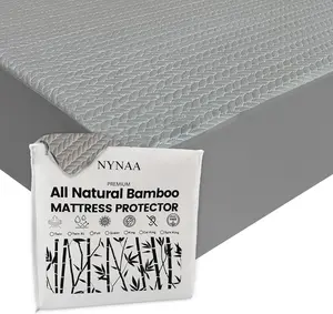 NYNNA Premium 100% Waterproof Bed Cover Bamboo Mattress Toppers Protector – Noiseless Thick Cooling Mattress Topper with Deep Pocket   (Twin)