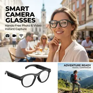 Smart Ai Glasses, Wireless Music & Call Function, Fashionable Design, High-Quality Audio, Ideal Gift for Christmas & Holidays