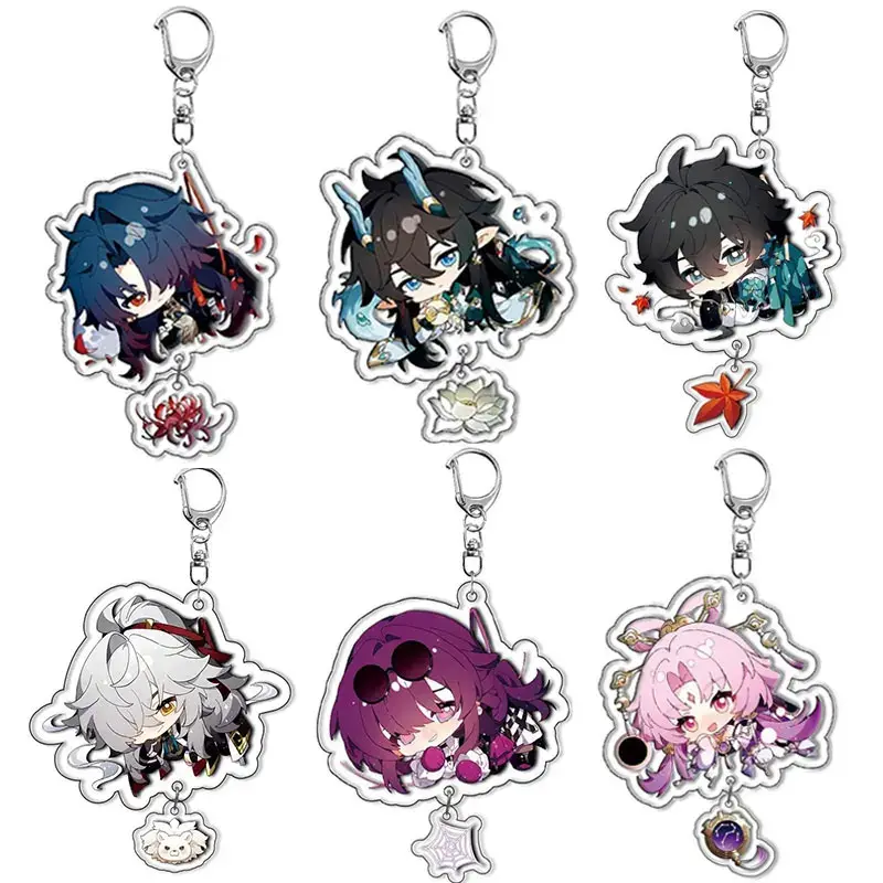 Game Honkai Star Rail Keychain Dan Heng Bronya Rand Asta Herta Himeko ...
