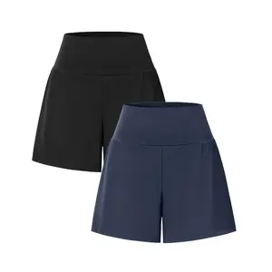 Halara 2 Pieces Super High Waisted Back Pocket & Side Hidden Pocket 2-in-1 Yoga Shorts Set 5''-Longer Length#TikTokShopBacktoSchool