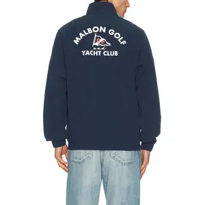 Malbon Golf Cypress Yacht Club Anorak in Navy