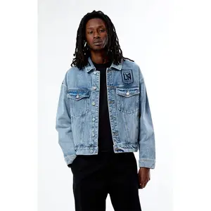 MLS Men's LA Football Club Medium Blue JeanÂ Jacket
