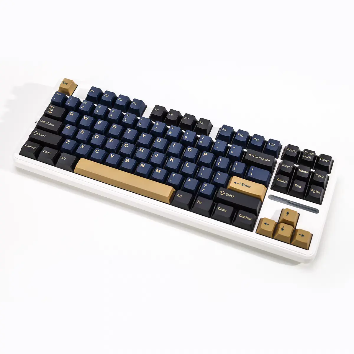 Blue Samurai Cherry Profile PBT Dye-Sublimation Keycaps Set, Custom Key Caps For MX Switch Mechanical Keyboard 60% 65% 75% TKL Alice Layout