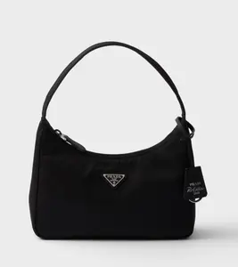 Pre-owned PRADA nylon Crossbody Bags Enameled Metal Triangle Shoulder Bag 4000026703400