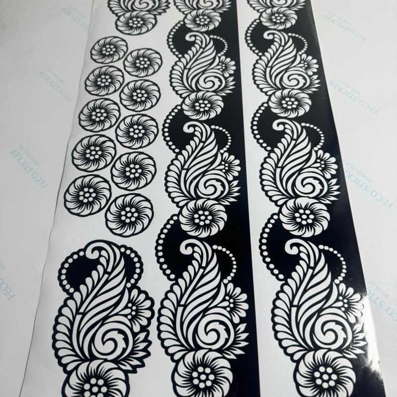 Henna Stencils Complete Set Palm Feet Fingers Design for Temporary Henna Tattoos Unique Patterns Suitable for Various Occasions and Events