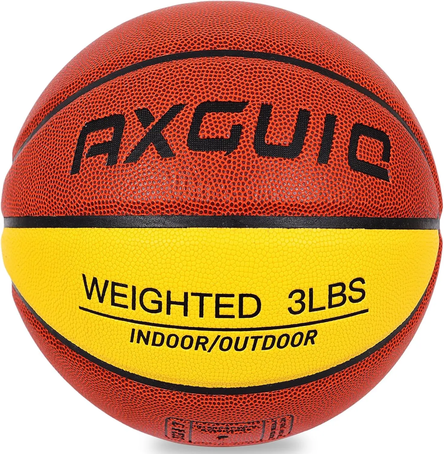 3LBS/2.2LBS Weighted Heavy Basketball 29.5/28.5" Training Equipment for in& Outdoor Improving Dribble Up Handling Dribbling, Passing&Rebounding Skills Weighted Training Basketball (Size 7/6)