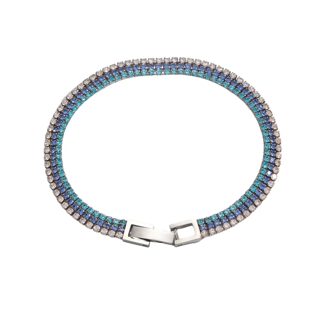 Blue Diamond Tennis Bracelet