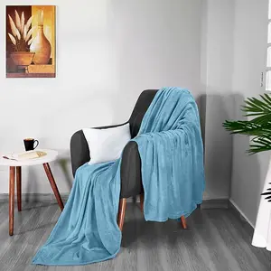 Utopia Bedding Fleece Blanket Queen Size Grey 300GSM Luxury Bed Blanket Anti-Static Fuzzy Soft Blanket Microfiber (90x90 Inches)