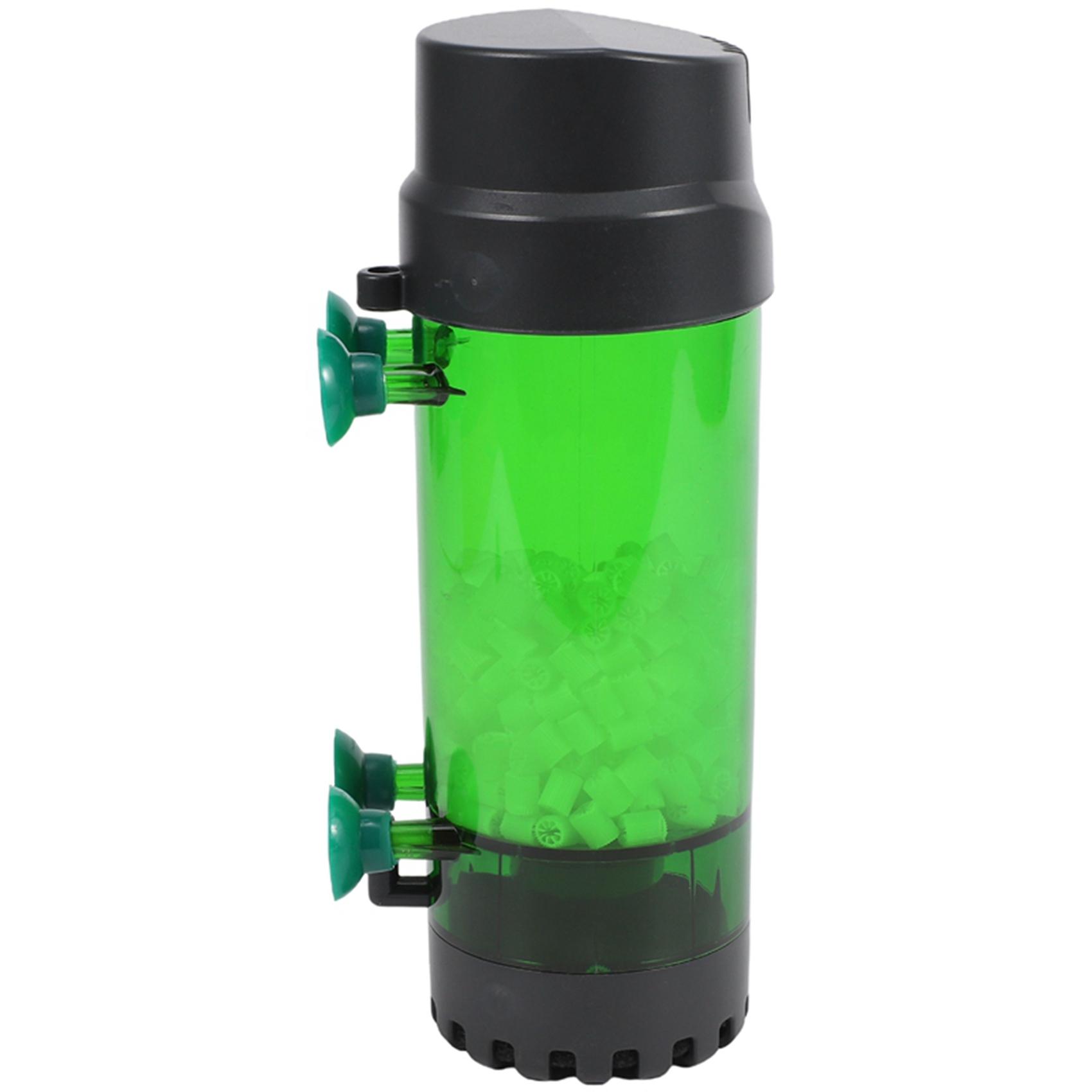 Aquarium Fish Tank Fluidized Moving Bed Filter Bubble Bio Media Filter with Air Stone and Sponge Filter LH-600