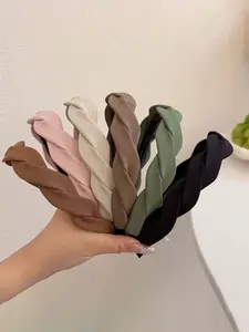 Women's Vintage Fabric Headbands Set, Chic Headbands, Anti-Slip Soft Hair Accessories for Women, Casual Summer Daily Wear & Vacation