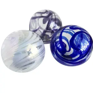 SWIRL of COLOR Decorative Glass Balls set of 3