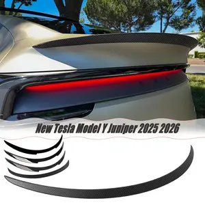 MUTUSAISI Rear Trunk Spoiler Wing For Tesla Model Y Juniper 2025 2026 Gloss Black Decklid Lip Exterior Accessories