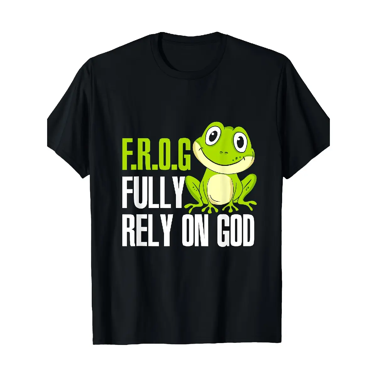 FROG Fully Rely On God Christian Frog Lover MP 100% Cotton T-Shirt