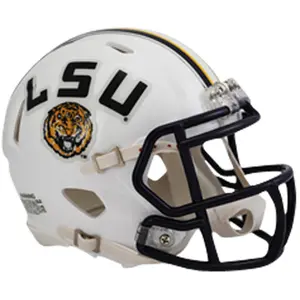 Riddell LSU Tigers White Revolution Speed Mini Football Helmet - Fanatics Authentic Certified - College Memorabilia