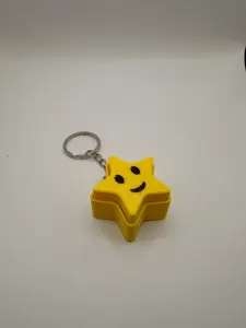 Food Shape Fidget Keychain with Click Feedback, Small-Size Fashion Accessory
