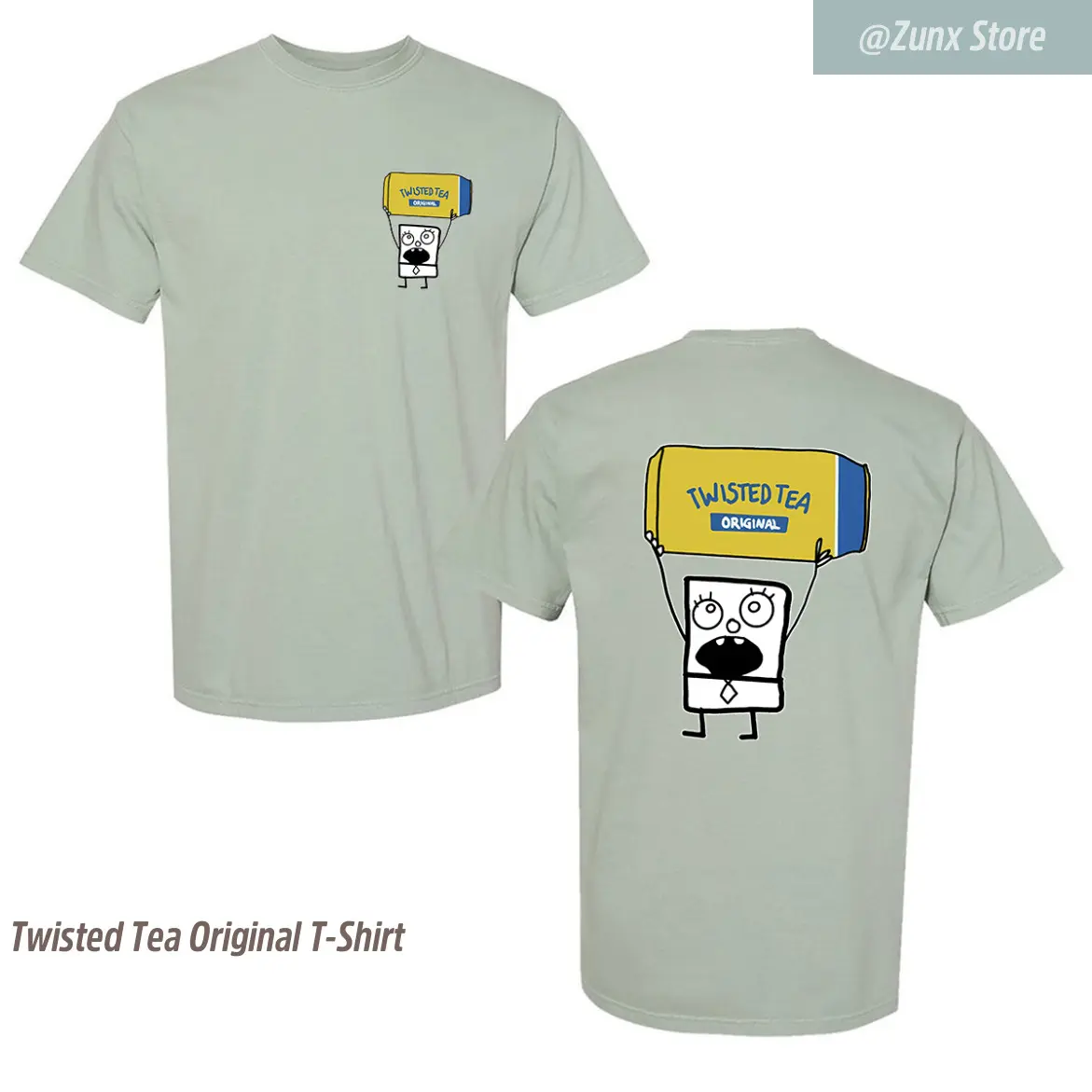 Twisted Tea Original T-Shirt, Full Color T-Shirt, Summer T-Shirt, Twisted Tea Unisex Party Humor T-Shirt, S To 3xl Sizes, Eco Conscious, Green Fashion
