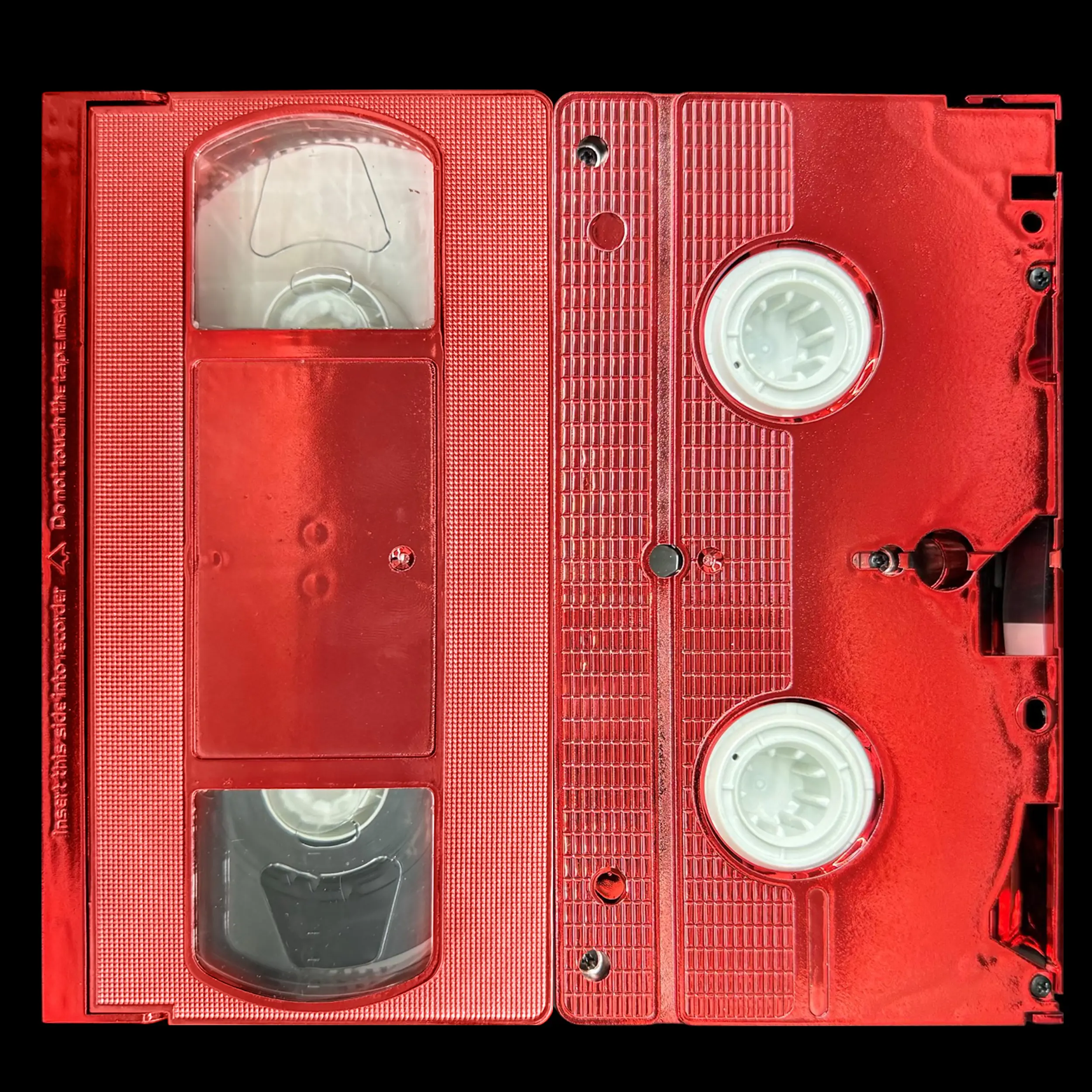 Metallic Red VHS Tape Shell w/T-150 Tape Metallic Red VHS Tape Shell w/T-150 Tape