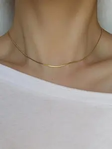 Minimalist Elegant Matching Necklace, Summer 2024 Trendy Stainless Steel Chain Necklace for Women for Gift, Dainty Jewelry for Daily Wear