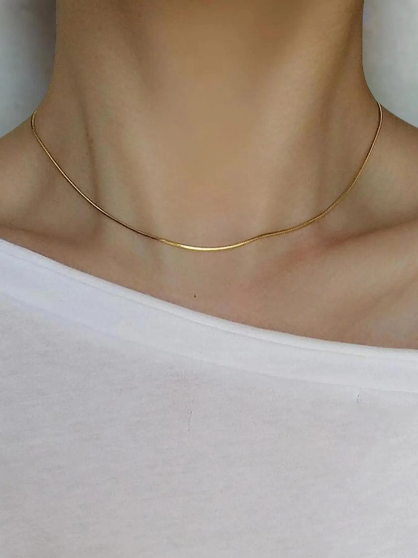 Minimalist Elegant Matching Necklace, Summer 2024 Trendy Stainless Steel Chain Necklace for Women for Gift, Dainty Jewelry for Daily Wear