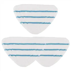 3Pcs Steam Mop Replacement Pads Triangle Washable Cloth Cleaning Floor Microfiber Mop Head Pad Steam Mop Fittings