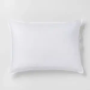 King Medium Firm Down Bed Pillow White - Casaluna