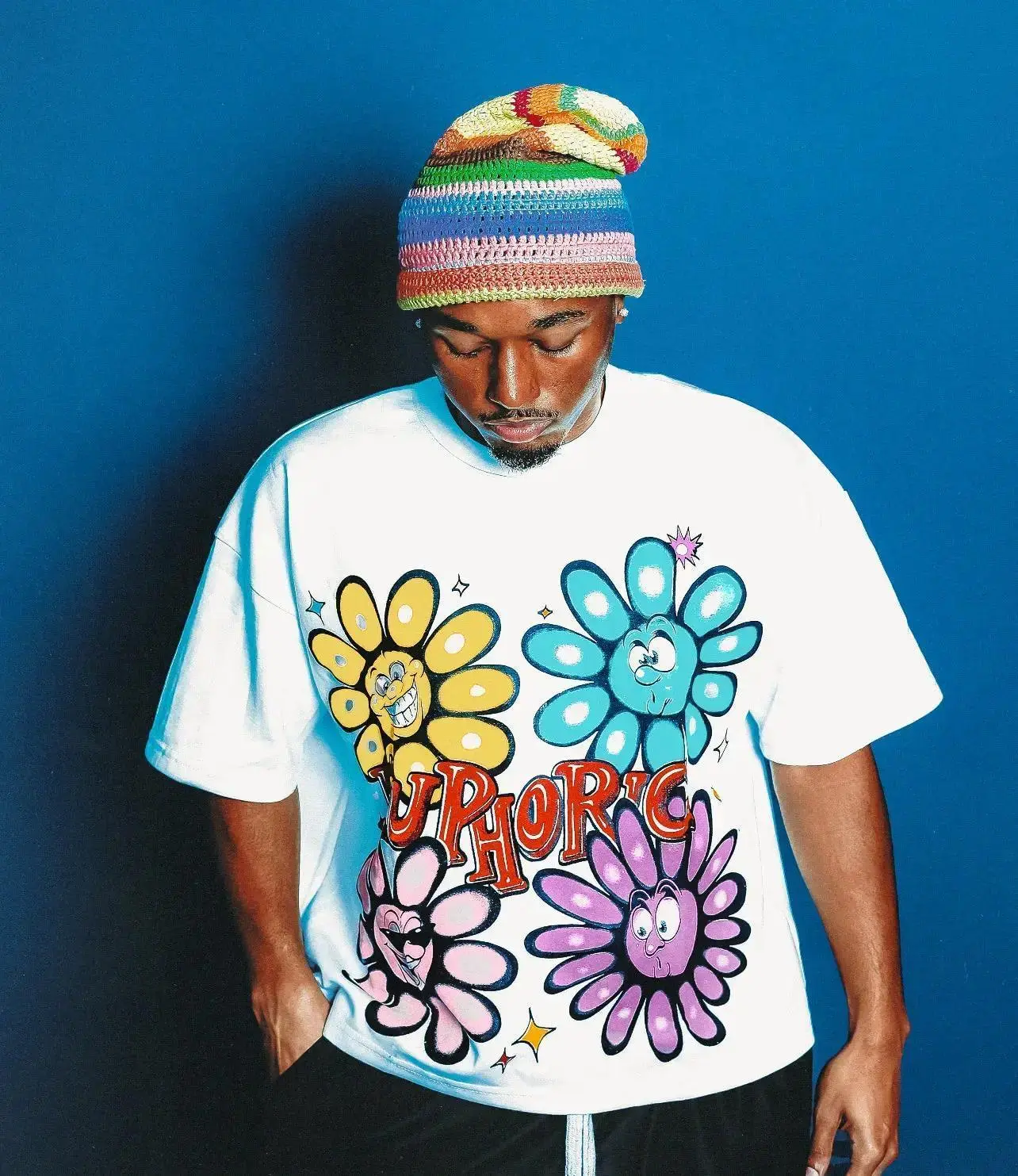 Euphoric Expression Tee - White,black