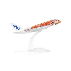 A380 Orange Turtle Model 1:400 14cm