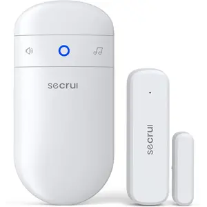 Door Chime When Door Opens, Door Opened Alarm for Home/Business Office/Bedroom Entering, 1-Sensor + 1-Receiver with 500FT Range,58 Chimes,5-Volume Level, Entry Alert for Kids/Toddler/Dementia Safety
