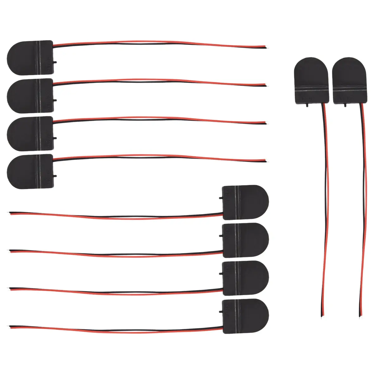 10-Pcs CR2032 Button Coin Cell Battery Socket Holder with Cable, Metal-Plastic Accessories, ON-OFF Switch, 3V Box for Sports & Outdoor Aquatic Fitness Equipment, Organizes and Protects CR2032 Batteries, Cr2032 Battery