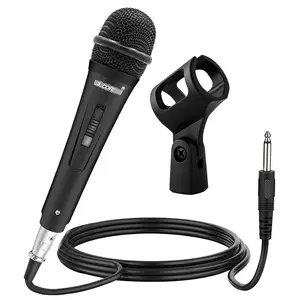 5 CORE PM 816 Dynamic Cardioid Microphone with On-Off Switch & XLR Cable for Karaoke Singing Public Speaking & Parties