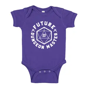 Future Dungeon Master Baby Bodysuit/Toddler T-Shirt RPG Baby Clothes, D20 RPG Gamer Clothes