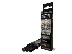 AK Interactive - Real Colors Marker Set - WEAPONS (3pcs) RCM103