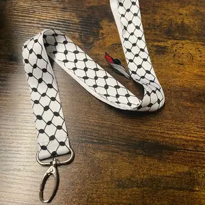 Lanyard & Palestine map pin