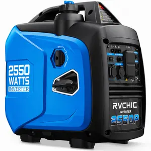 RVCHIC 2550W Portable Inverter Generator Clean Quiet Eco-Friendly Reliable Power for Home Backup RV Camping Outdoor Use Easy Start Fuel Efficient Design