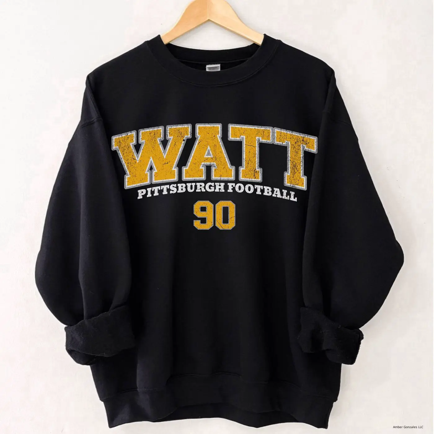 TJ Watt Pittsburgh Football Sweatshirt, TJ Watt Shirt, Pittsburgh Crewneck, Pittsburgh Sweatshirt, Pittsburgh Football Sweater