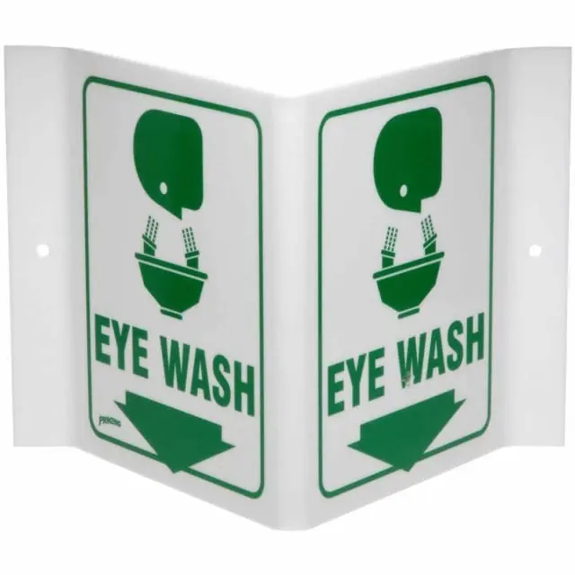 Brady 262-49371 Prinzing V Sign Eye Wash