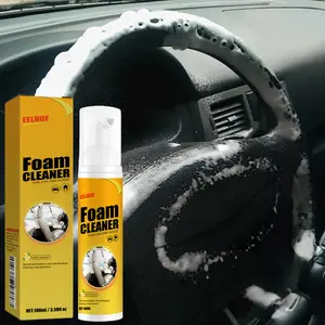 Car Steering Wheel Foam Cleaner, Leather Seat Cleaning Agent, Multi-Functional Interior Clean Solution, Automotive Detailing Tool