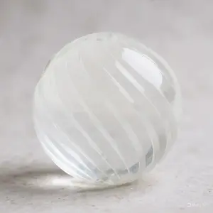 CDNY Clear Swirled Crystal Ball - Small, Medium, & Large Sizes