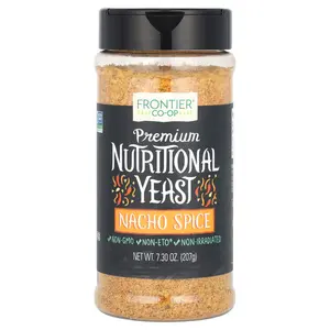 Frontier Co-op Premium Nutritional Yeast, Nacho Spice, 7.3 oz (207 g)