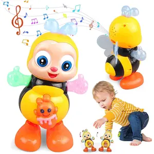 Dancing Bee Musical Toy for Kids Ages 3-6, Bright Cute Bee Shape Interactive Educational Toddler Play Toy, Non-Toxic Sturdy Plastic Battery Powered (3 AA Batteries Not Included) with Built-In Music for Early Intelligence & Imagination Development