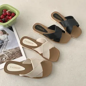 Summer Women's Flat Sandals Fashionable Open Toe Slippers Casual Beach Sandals for Daily Wear and Outdoor Activities