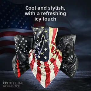 Summer Ice Silk Magic Headscarf Bicycle Riding Mask Outdoor Sunscreen Scarf Neck Cover Hanging Ear Face Towel